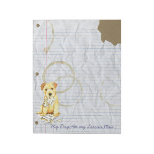 Bloco De Notas Meu Norfolk Terrier Comeu Meu Plano De Lição