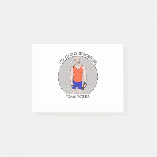 Bloco De Notas Meu Pai É Mais Forte Que O Seu (Frente)