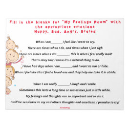 Bloco De Notas Meu poema de sentimentos enche o vazio