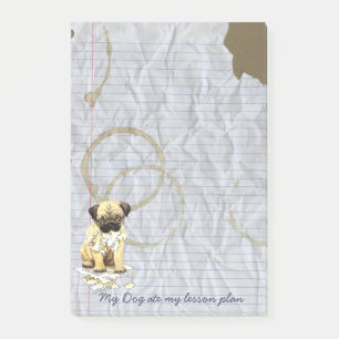 Bloco De Notas Meu Pug comeu meu plano de aula