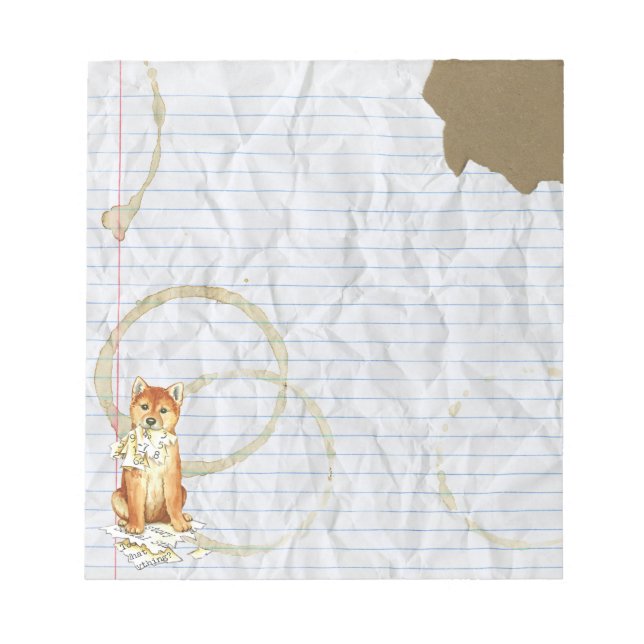 Bloco De Notas Meu Shiba Inu Ate Meu Plano De Lição (Frente)
