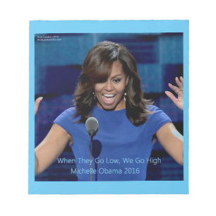 Bloco De Notas Michelle Obama "Nós Vamos Alto" Colecionável