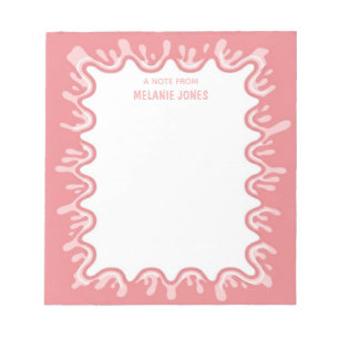 Bloco De Notas Milkshake Vermelho de Melancia Personalizado