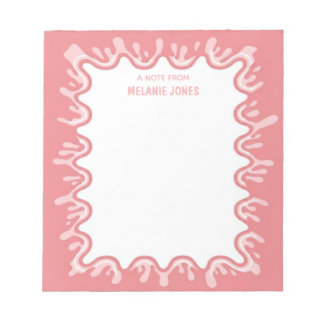 Bloco De Notas Milkshake Vermelho de Melancia Personalizado