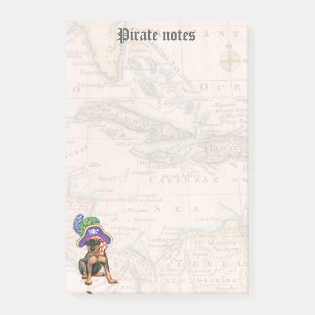Bloco De Notas Min Pin Pirate (Frente)