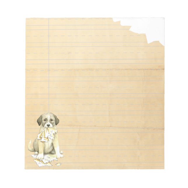 Bloco De Notas Minha Anatólia Comeu minha Homework (Frente)