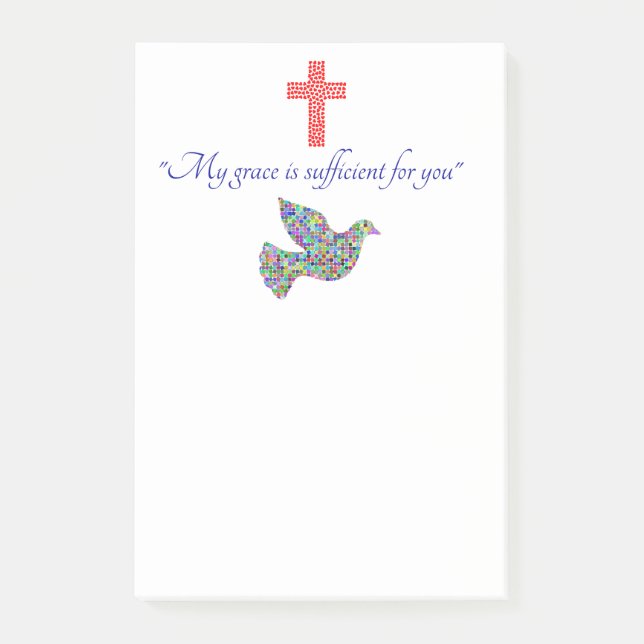 Bloco De Notas Minha benevolência é suficiente para você notas de (Frente)