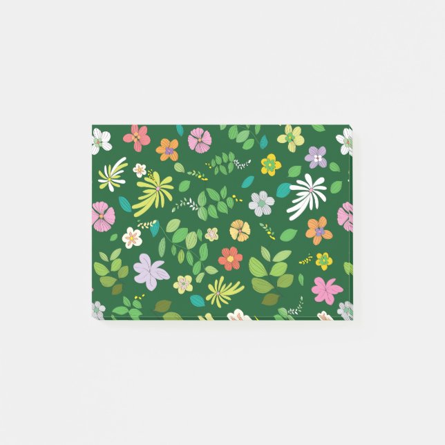 Bloco De Notas Minha Design de Flor 4 (Frente)