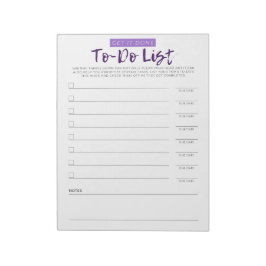 Bloco De Notas Minha lista de tarefas