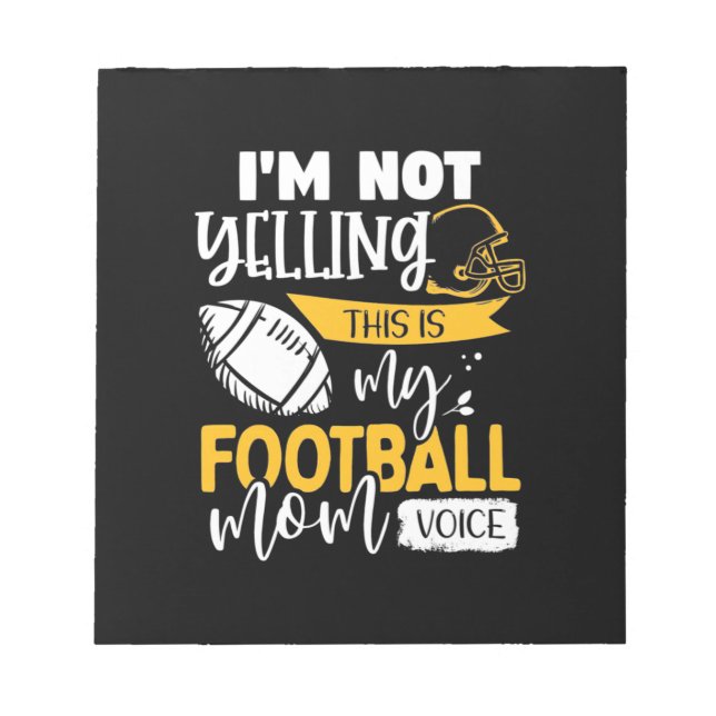 Bloco De Notas Minha Voz da Mãe de Futebol (Frente)