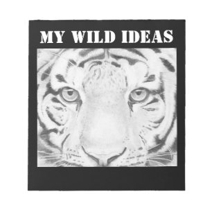 Bloco De Notas Minhas Ideias Selvagens - Olhos Tigres