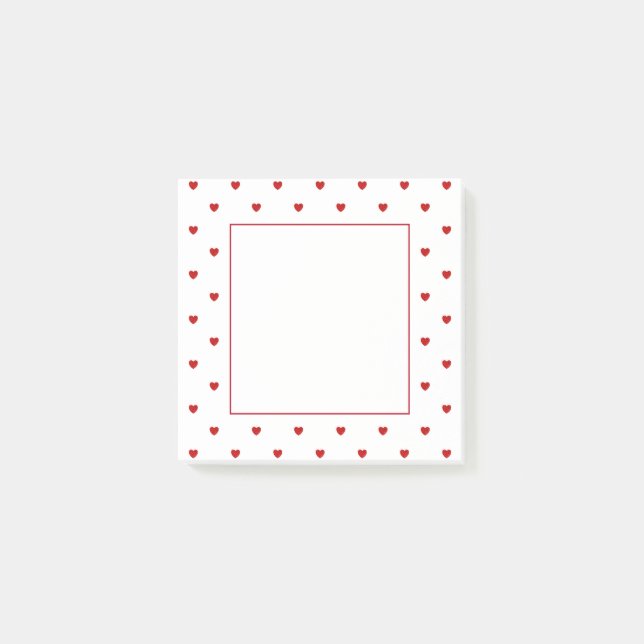Bloco De Notas Mini Red Velvet Hearts (Frente)
