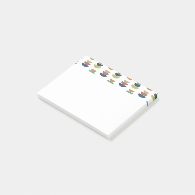 Bloco De Notas Minimalismo Moderno de Meados do Século  (Inclinado)