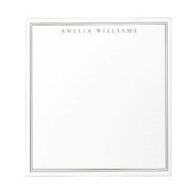 Minimalist Brown Monogram Two Border