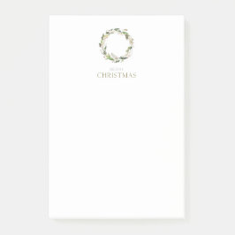 Bloco De Notas Minimalist Christmas Wreath