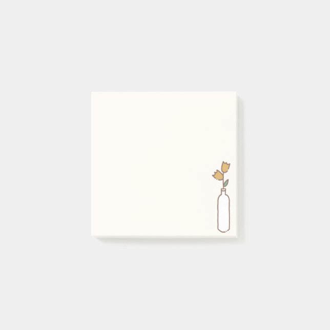 Bloco De Notas Minimalist Tulip Vase (Frente)