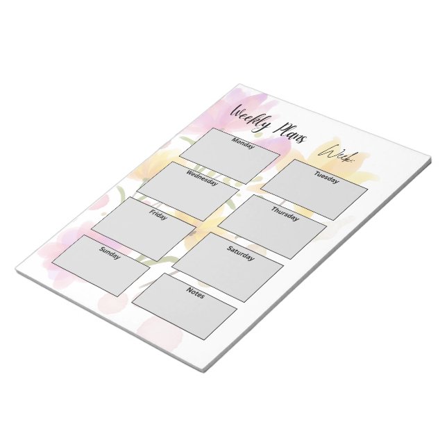 Bloco De Notas minimalist weekly plans (Inclinado)