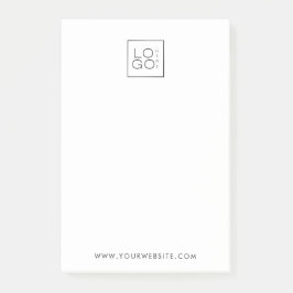 Bloco De Notas Minimalista de Empresa de Logotipo Quadrado Person