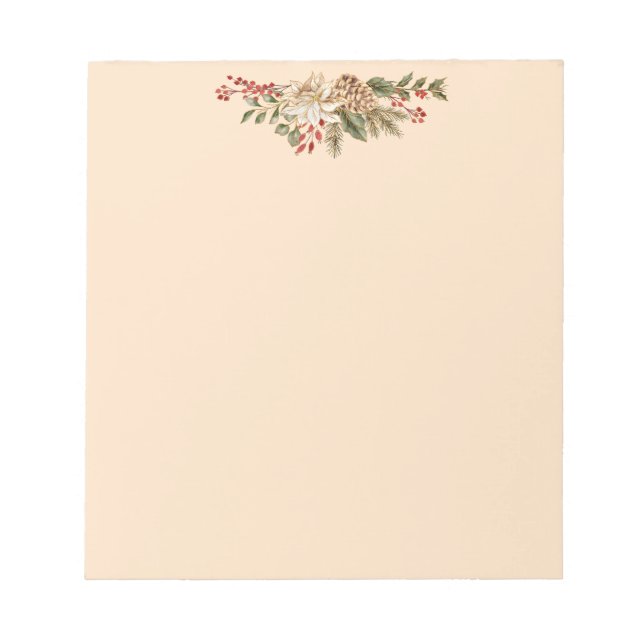 Bloco De Notas Minimalista de flor selvagem (Frente)