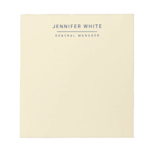 Bloco De Notas Minimalista Elegante Moderno Simples