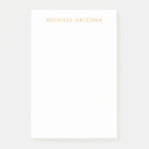 Bloco De Notas Minimalista Moderno Simples Simples Nome Próprio