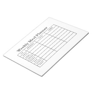 Bloco de Notas Minimalista para Planejamento Seman
