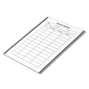 Bloco de Notas Minimalista para Registro de Quilom