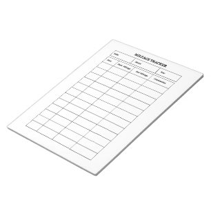 Bloco de Notas Minimalista para Registro de Quilom