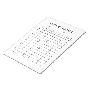 Bloco de Notas Minimalista para Registro de Quilom