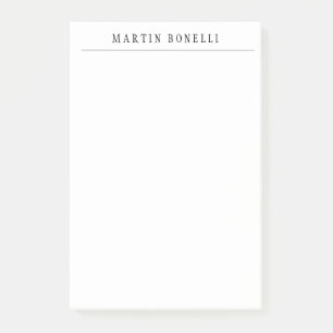 Bloco De Notas Minimalista preto e branco profissional simples