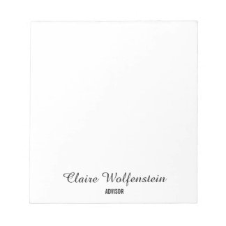 Bloco De Notas Minimalista Profissional Preto e Branco