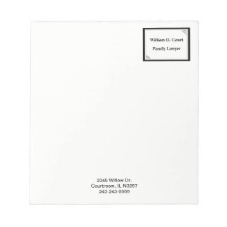Bloco De Notas Minimalista Quadro Preto Pontual Profissional Empr