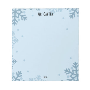 Bloco de Notas Minimalista Tons Pastel Azul Formas