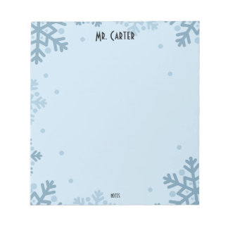 Bloco de Notas Minimalista Tons Pastel Azul Formas