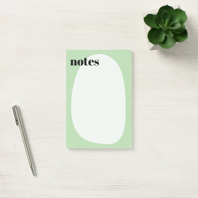 Bloco De Notas Mínimo Boho Verde Brilhante (Escritótio)