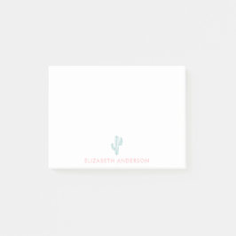 Bloco De Notas Mínimo Cactus Justo Personalizado