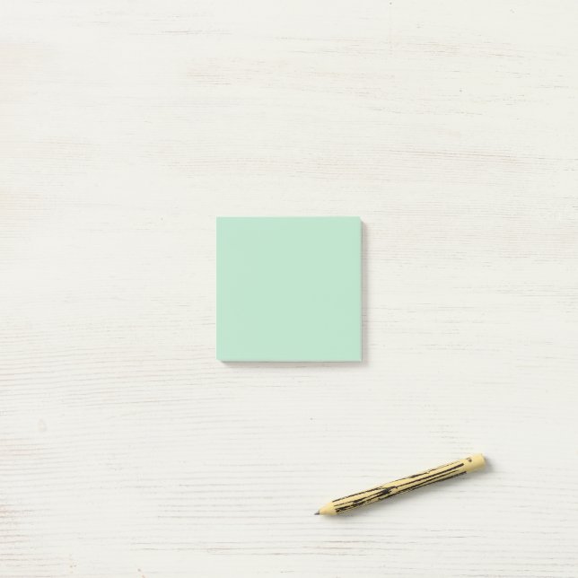 Bloco De Notas Mint Green Sticky Notes - Elegante e funcional (Na mesa)