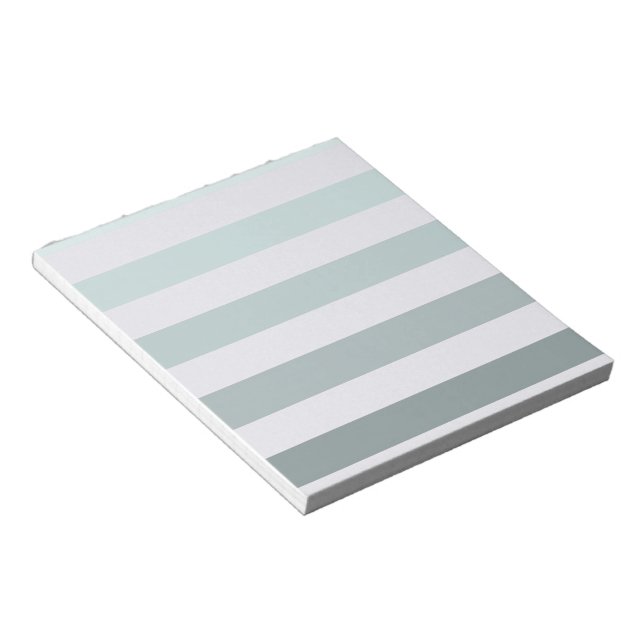 Bloco De Notas Mint Stripes Ombre (Inclinado)