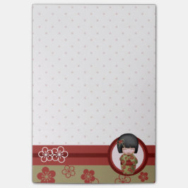 Bloco De Notas Misaki, a boneca kokeshi