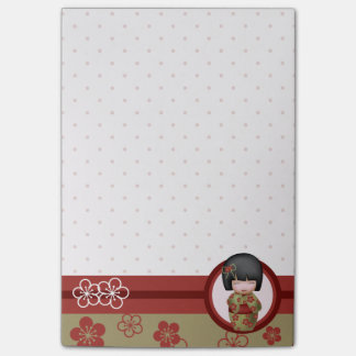 Bloco De Notas Misaki, a boneca kokeshi