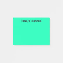 Missões de hoje de turquesa