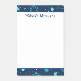 Bloco De Notas Mitzvah Notes - Estrela Azul de David