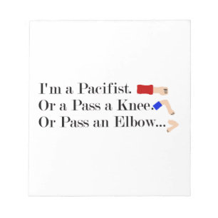 Bloco De Notas MMA Pacifist Humor Design