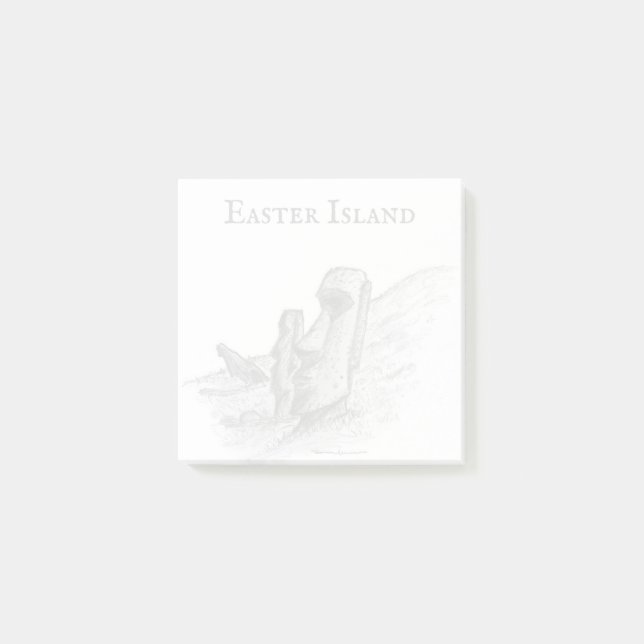 Bloco De Notas Moai, Ilha da Páscoa, Chile (Frente)