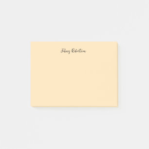 Bloco De Notas Mocasiin Peachy Yellow Plain Elegant Professional