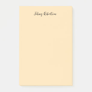 Bloco De Notas Mocasiin Peachy Yellow Plain Elegant Professional