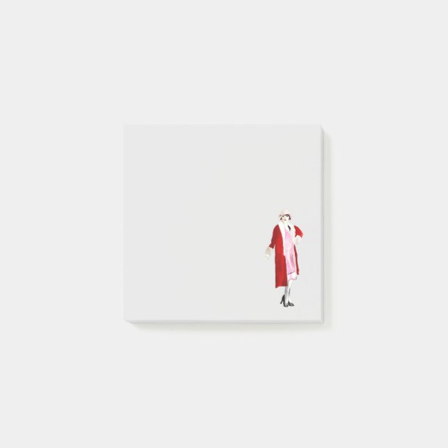 Bloco De Notas Moda vintage com vinte anos (Frente)