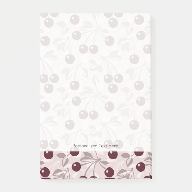 Bloco De Notas Modele com cerejas 2 (Frente)