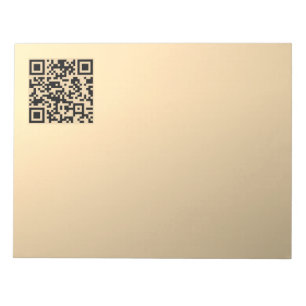 Bloco De Notas Modelo de código QR editável instantaneamente Fa
