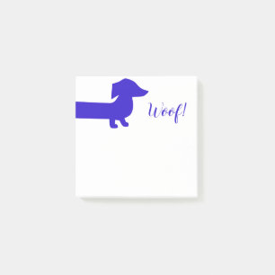 Bloco De Notas Modelo de Dachshund Púrpura